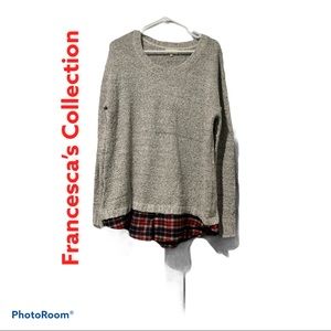 Francesca’s Flannel Sweater